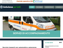 Tablet Screenshot of ambulanzapertutti.org